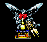 Yars' Revenge title screen for GameBoy Color